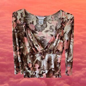 George Stretch Women's Hi-Low Floral Top